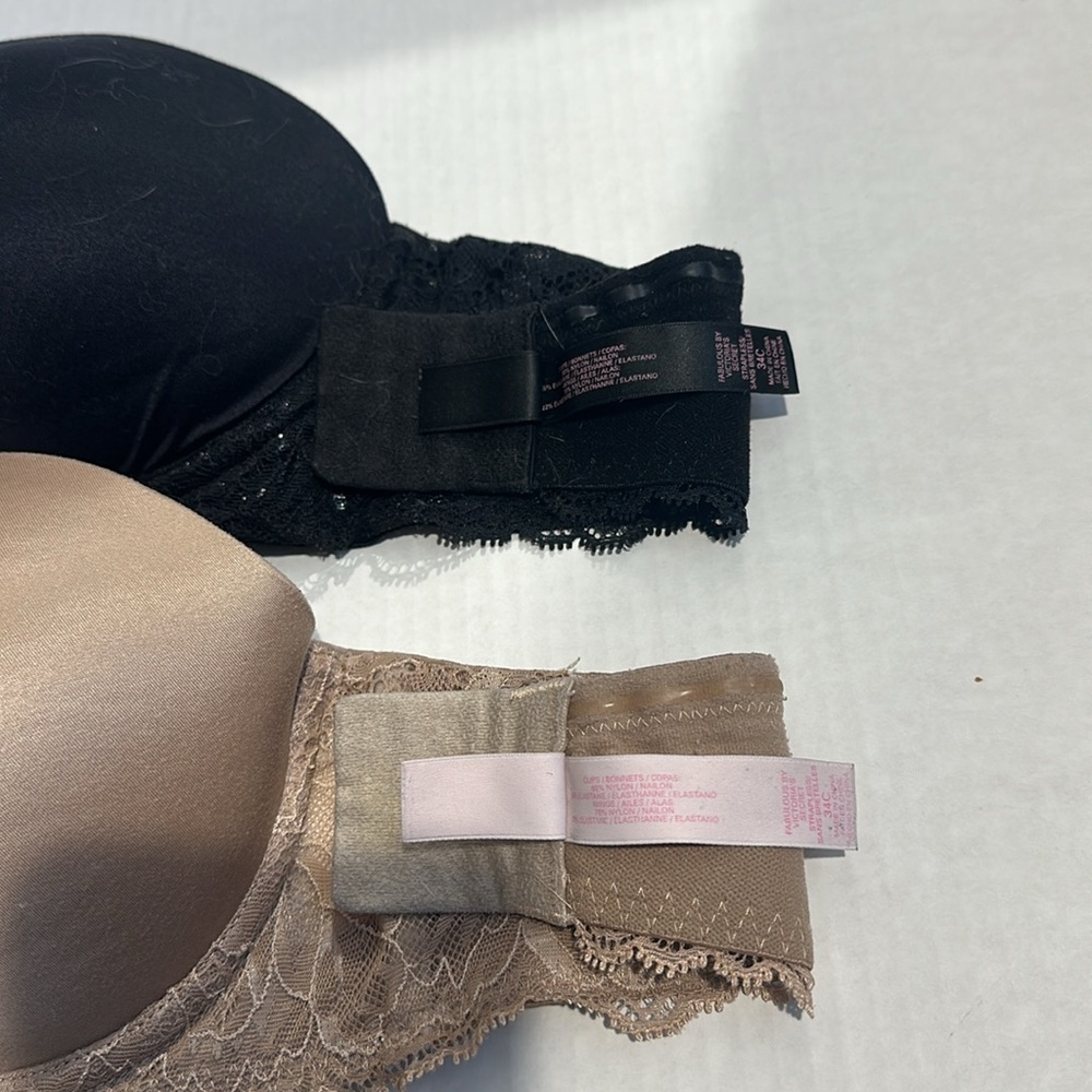 Victoria Secret Strapless Bra Set 34 C - Picture 2 of 5